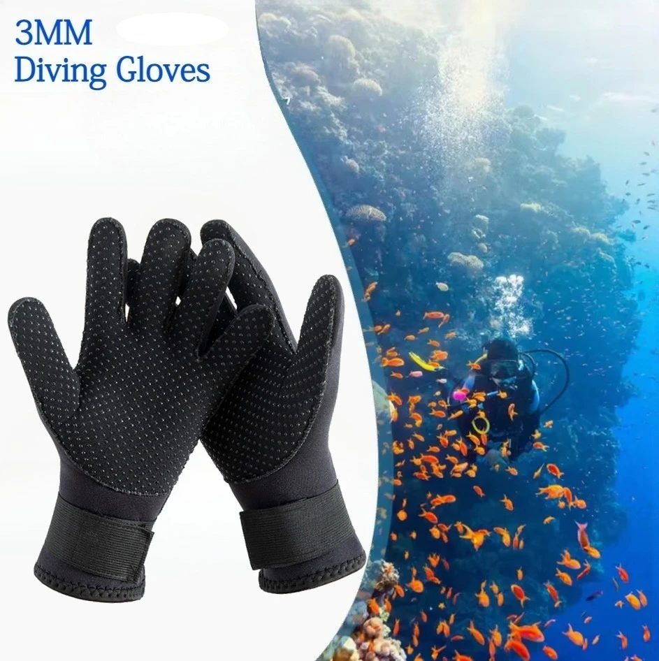 Spearfishing Glove - Erkekler için 3mm Neopren Dalış Palmiye