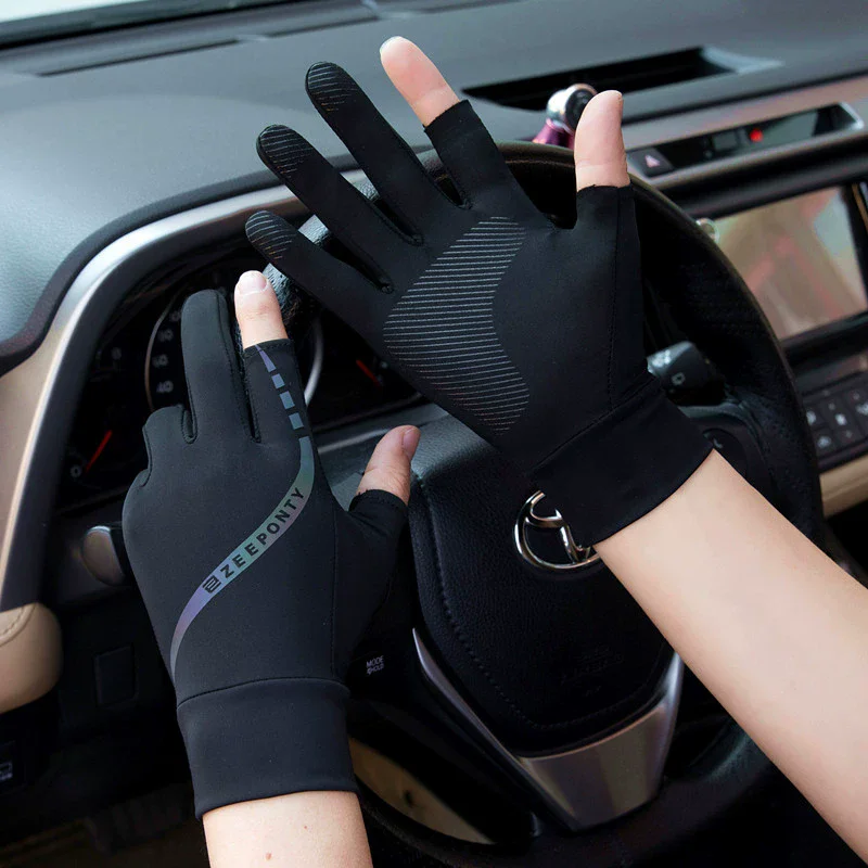 Spearfishing Glove - Erkek Yazlık Buz İpek Bisiklet Eldivenleri