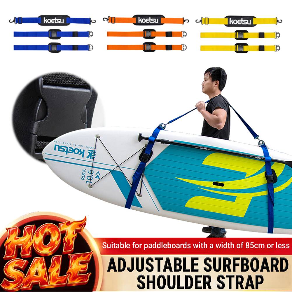 Stand Up Paddle Leash - Ayarlanabilir Sörf Tahtası Omuz Askısı Taşıma