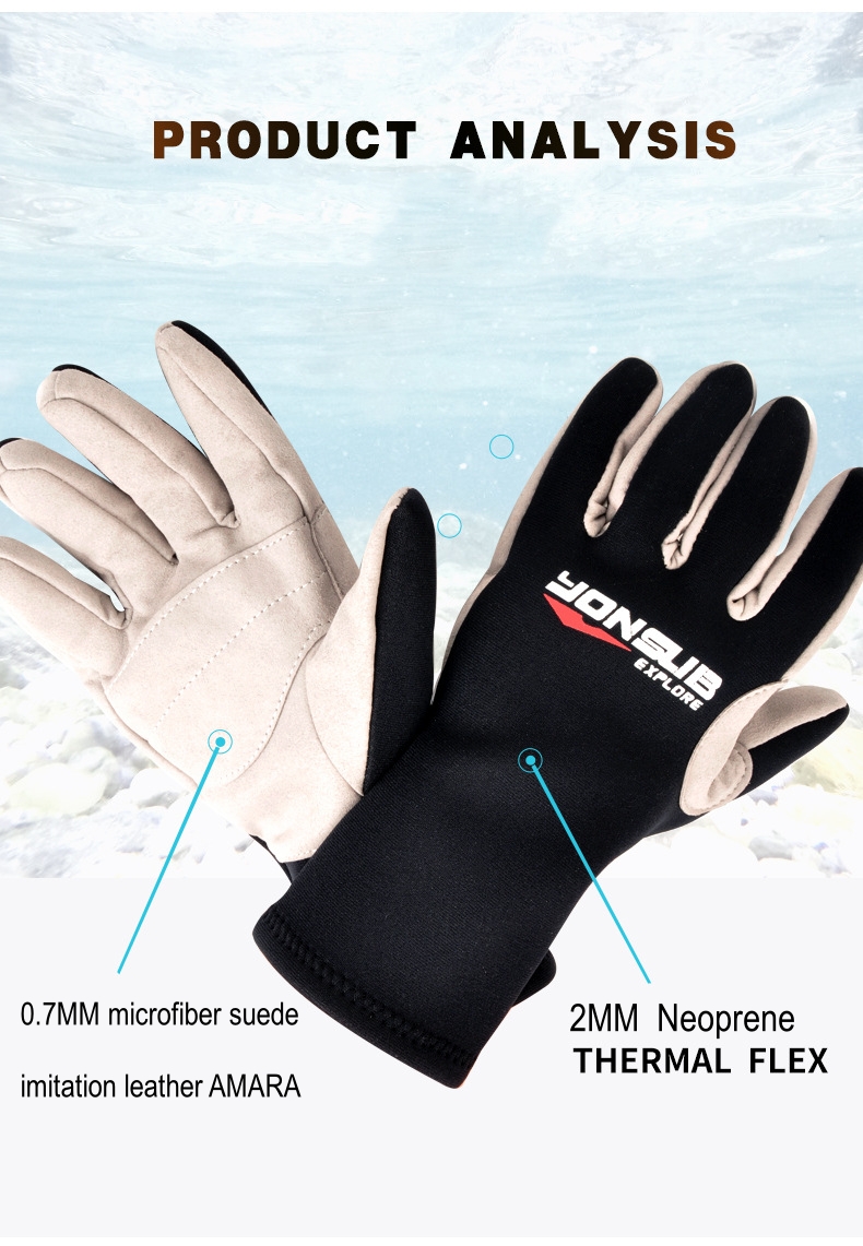 2MM kaymaz Anti Scratch açık s - Spearfishing Glove incelemesi ve fiyatı