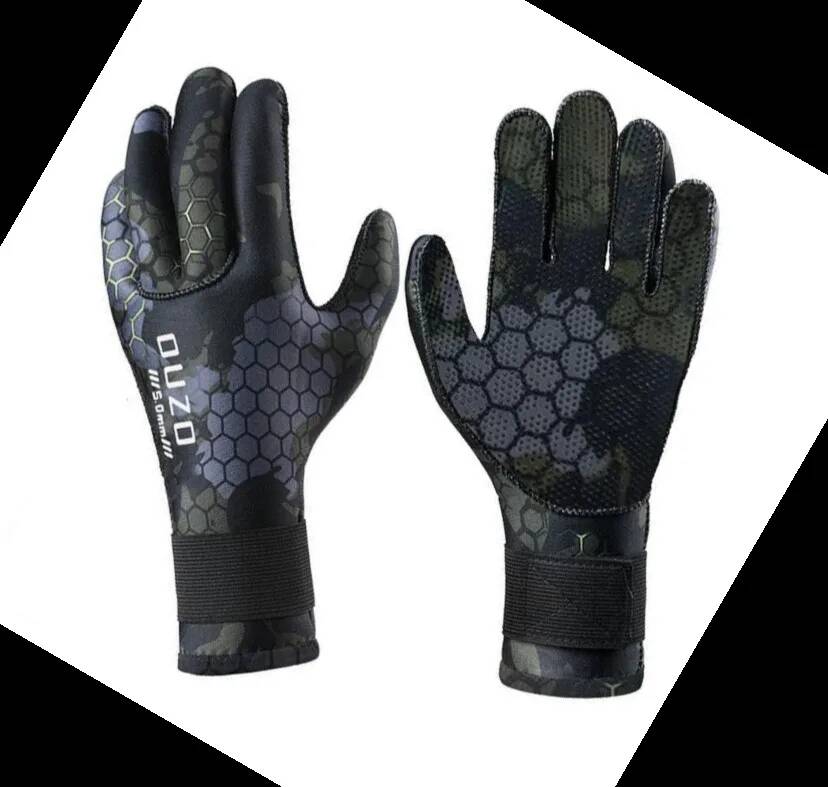 5mm Kış Spearfishing Dalış Eld - Spearfishing Glove incelemesi ve fiyatı